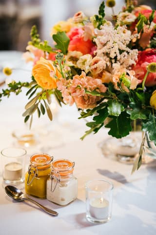 Image 11 of the wedding flowers for Ellie & Alex's wedding at Owen House Wedding Barn