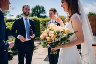 Image 12 of the wedding flowers for Ellie & Alex's wedding at Owen House Wedding Barn