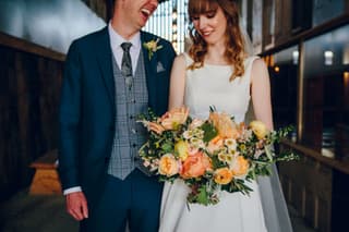 Image 15 of the wedding flowers for Ellie & Alex's wedding at Owen House Wedding Barn