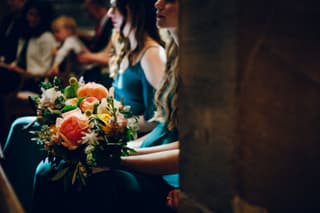 Image 4 of the wedding flowers for Ellie & Alex's wedding at Owen House Wedding Barn